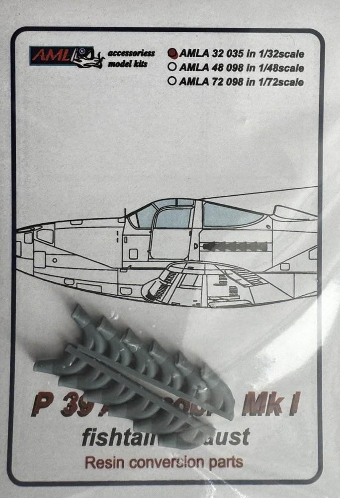 1/32 P-39 Airacobra Mk.I fishtail exhaust 