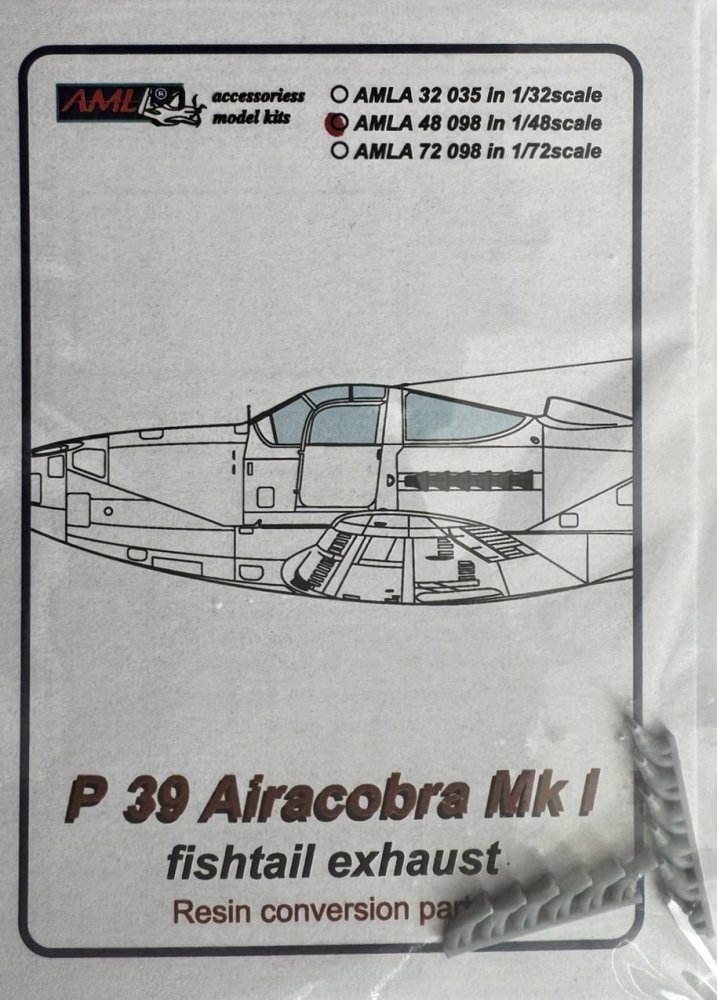 1/48 P-39 Airacobra Mk.I fishtail exhaust