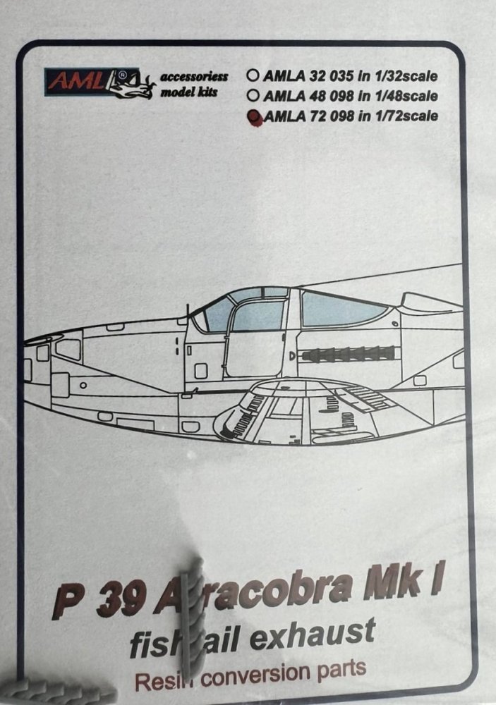 1/72 P-39 Airacobra Mk.I fishtail exhaust