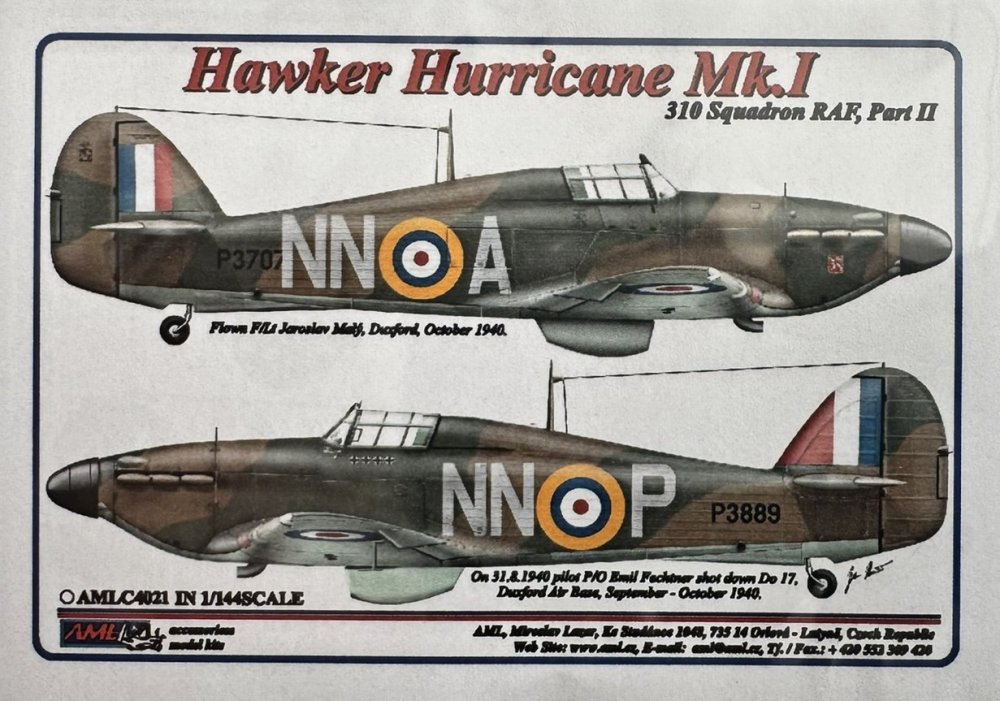 1/144 Decals 310 th Squadron RAF - Part I