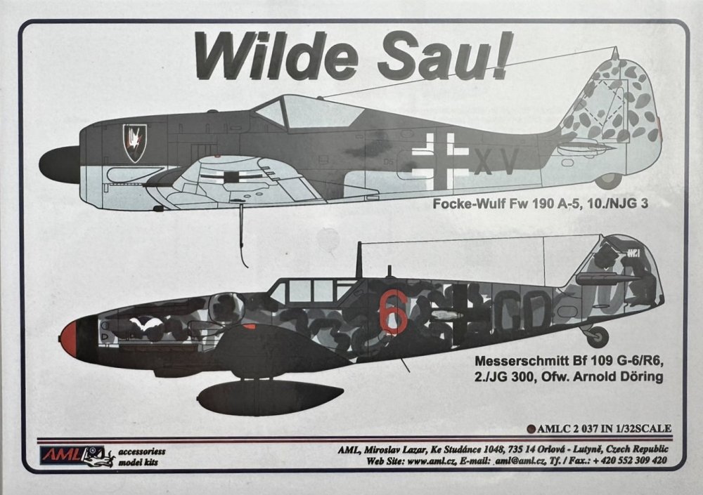 1/32 Decals Fw 190A-5 & Bf 109 G-6/R6