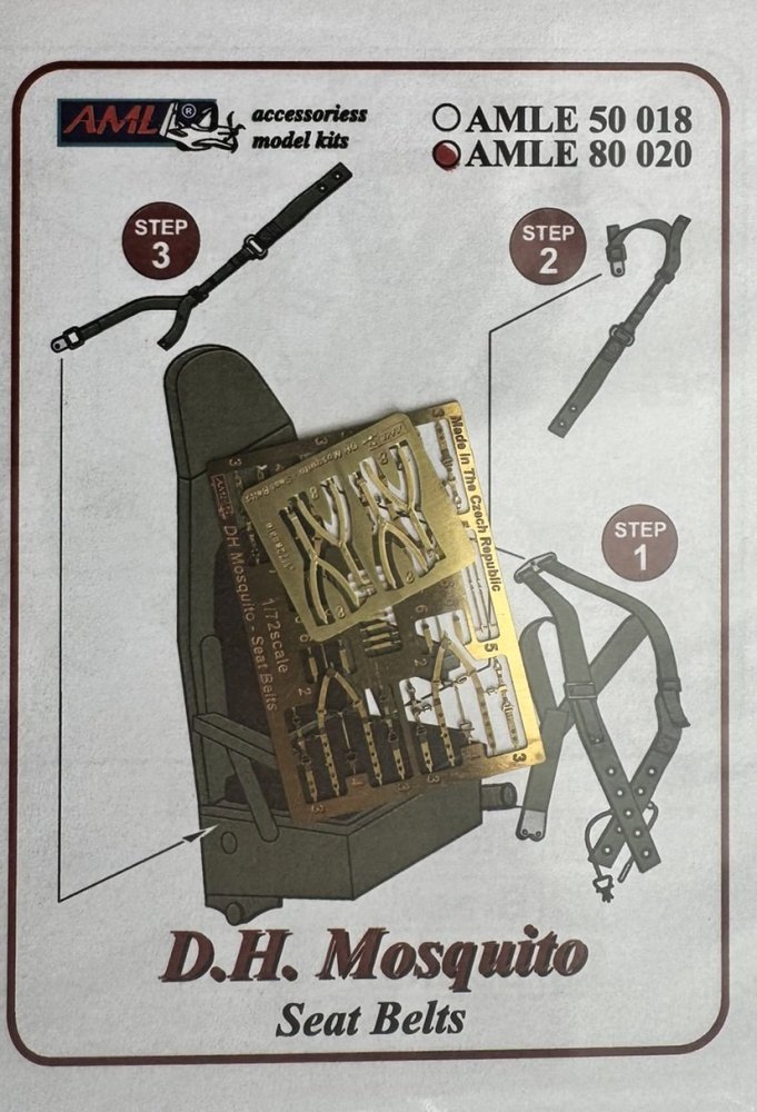 1/72 D.H. Mosquito – Seat Belts (PE set)