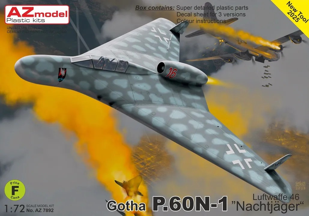 1/72 Gotha P.60N-1 'Nachtjäger'(3x camo)