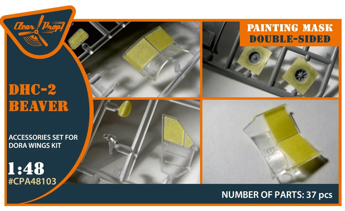 1/48 DHC-2 Beaver paint.mask double-sided (DORA) 