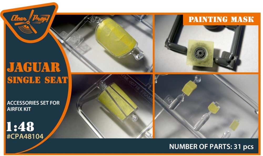 1/48 Jaguar - Single seat painting mask (AIRF)