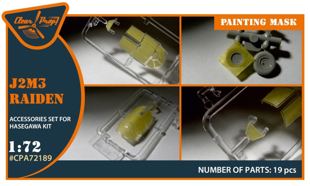 1/72 J2M3 Raiden painting mask (HAS)