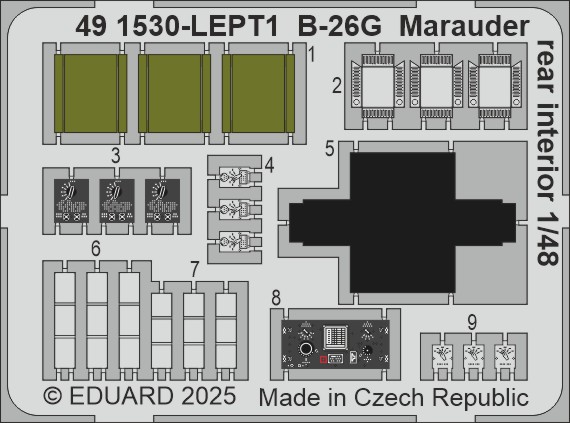 SET B-26G Marauder rear interior (ICM)
