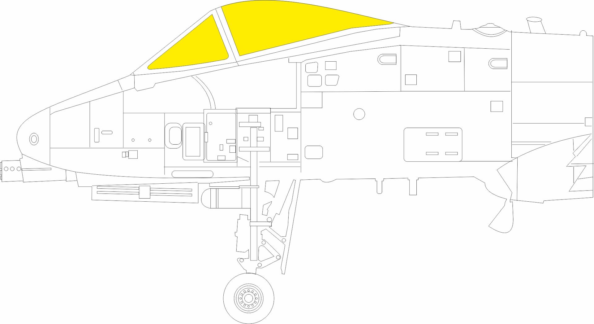 Mask 1/72 A-10C (GWH)