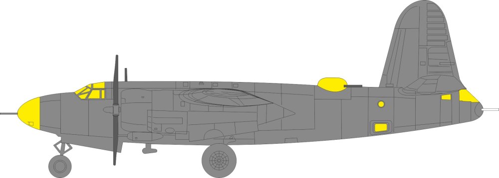Mask 1/48 B-26G Marauder (ICM)