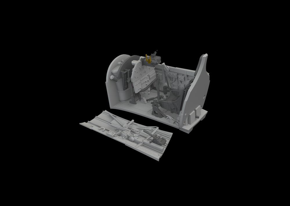 BRASSIN 1/48 P-40E cockpit PRINT (EDU)