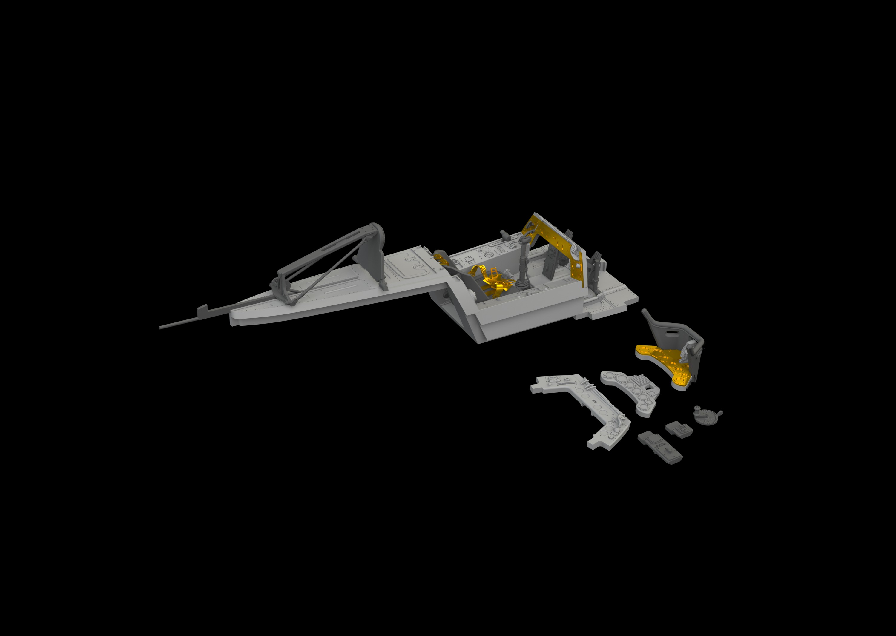 BRASSIN 1/48 Fw 190A-6 cockpit PRINT (EDU)