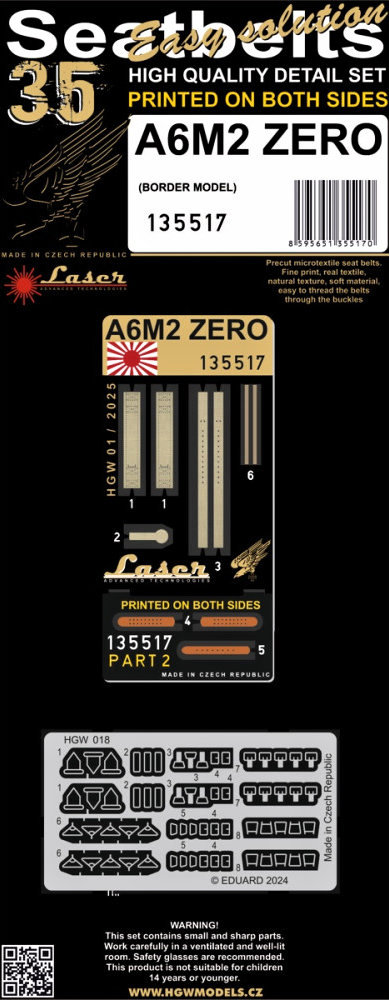 1/35 Seatbelts A6M2 ZERO (BORDER M.)