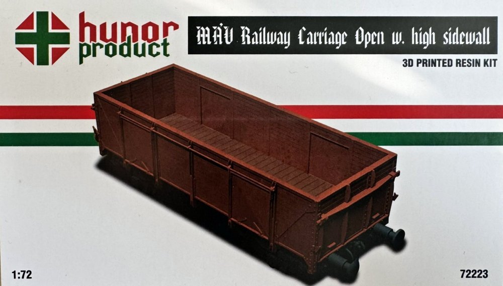 1/72 MAV Railway Carriage Open w/ high sidewall