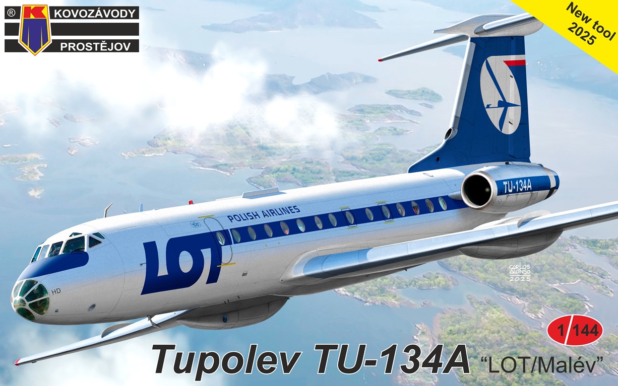 1/144 Tupolev Tu-134A (LOT, MALÉV)