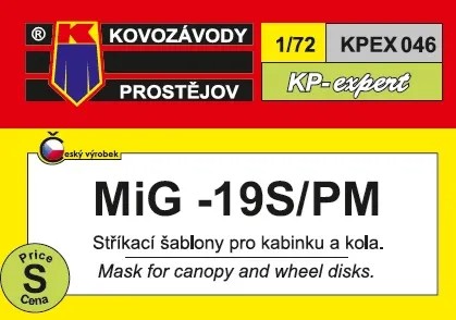 1/72 Canopy&wheel mask MiG-19S/PM
