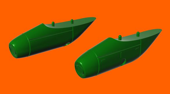 1/72 Recce pod 4x70mm cameras (3D-Printed)