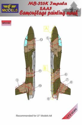 1/72 Mask MB-326K Impala Camouflage Painting