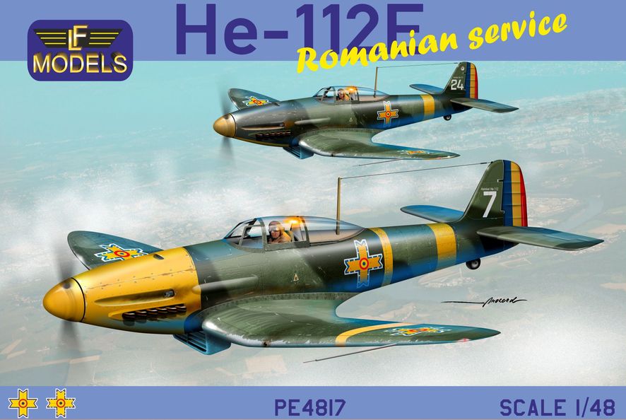 1/48 Heinkel He-112E in Romanian service (4x camo)