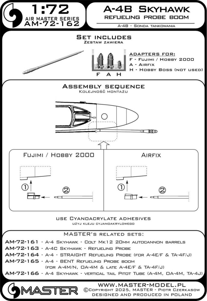 1/72 A-4B Skyhawk - refueling probe boom