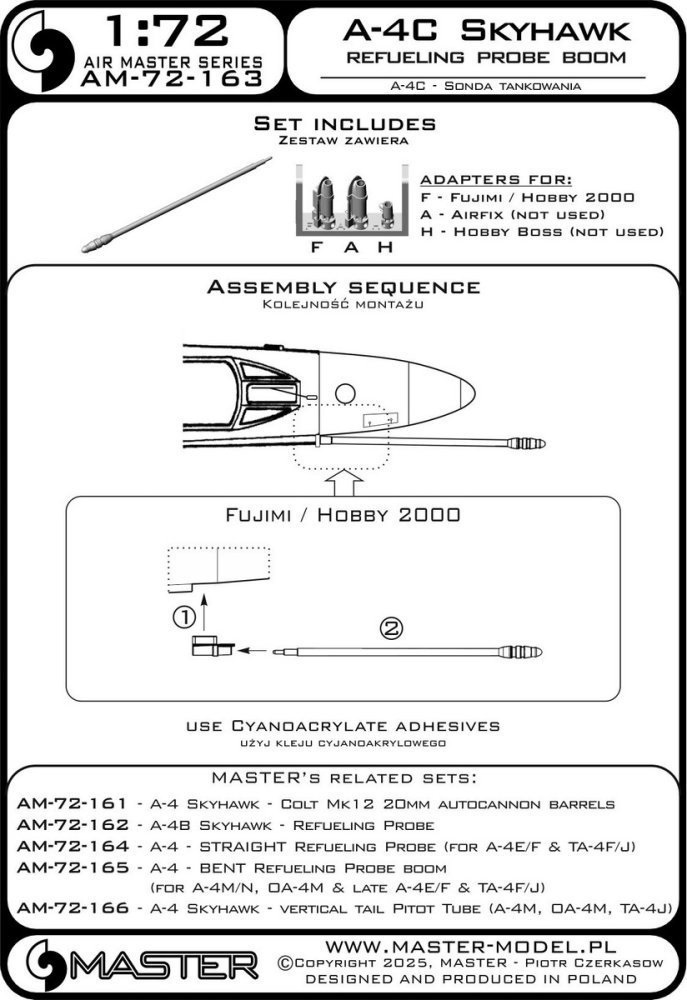 1/72 A-4C Skyhawk - refueling probe boom