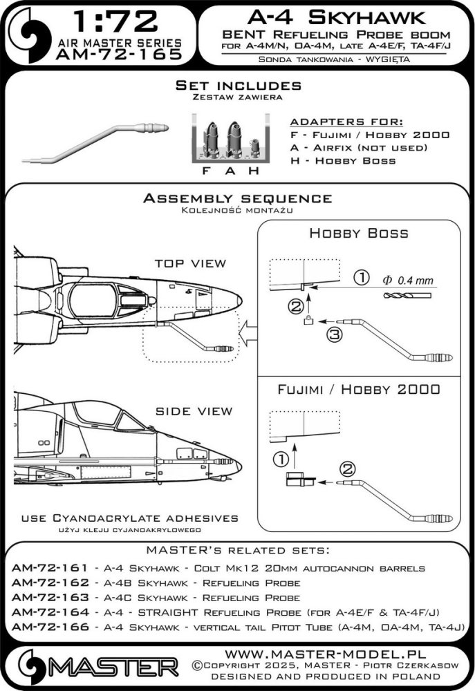 1/72 A-4 Skyhawk - BENT refueling probe boom