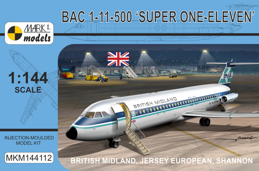 1/144 BAC 1-11-500 Super One-Eleven (3x camo)