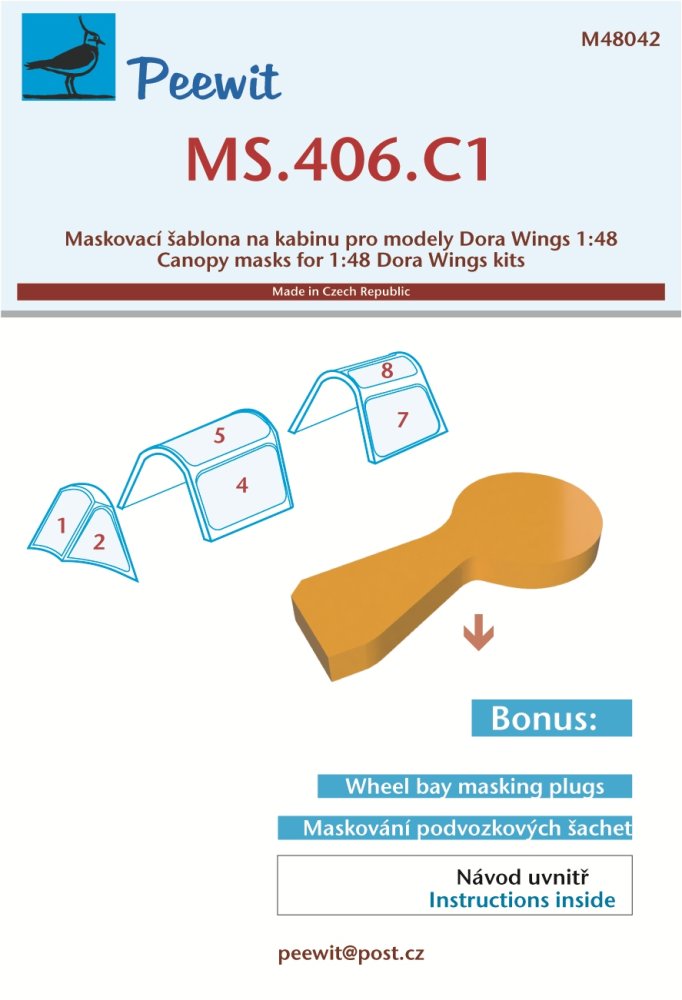 1/48 Canopy mask MS.406.C1 (DORA W.)