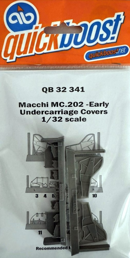 1/32 Macchi MC.202 Undercarriage Covers Early