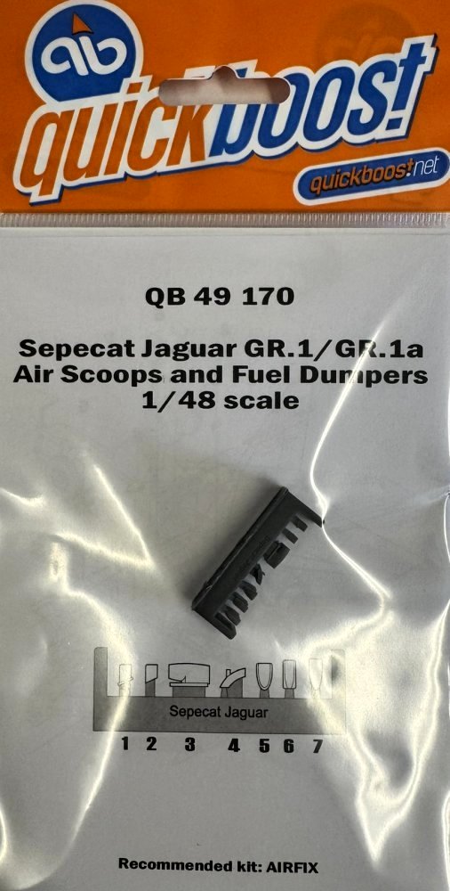 1/48 Jaguar GR.1/GR.1a air scoops and fuel dumpers