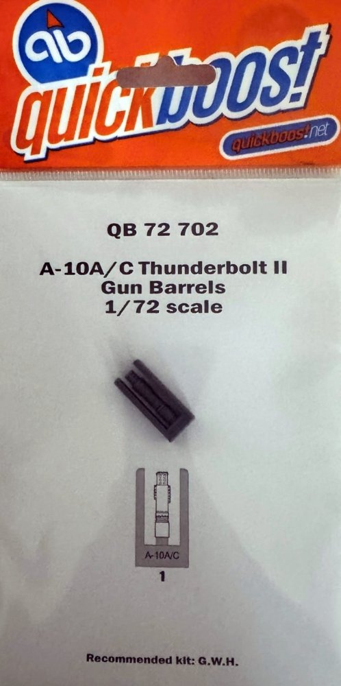 1/72 A-10A/C Thunderbolt II gun barrels (GHW)