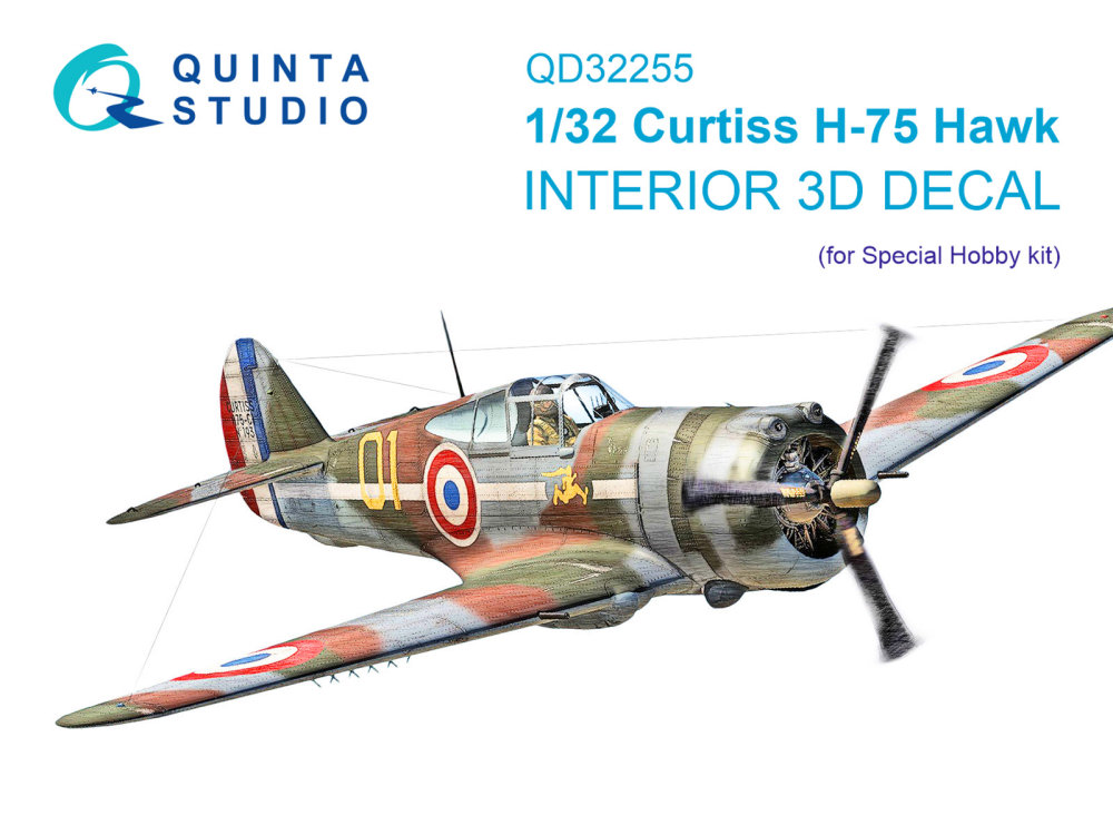1/32 Curtiss H-75 Hawk 3D&col.interior (SP.H.)