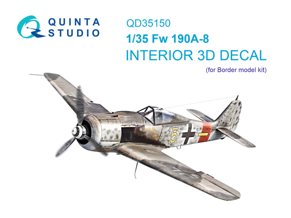 1/35 FW 190A-8 3D-Print.&col.interior (BORDER)