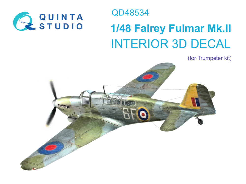 1/48 Fairey Fulmar Mk.II 3D-Print.&col.Interior