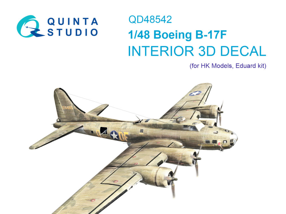 1/48 Boeing B-17F 3D-Print.&col.Interior (HKM,EDU)
