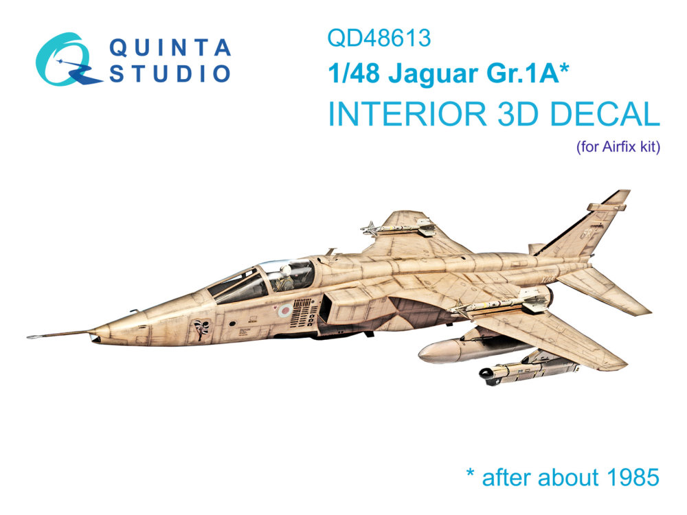 1/48 Jaguar Gr.1A 3D-Print.&col.interior (AIRF)