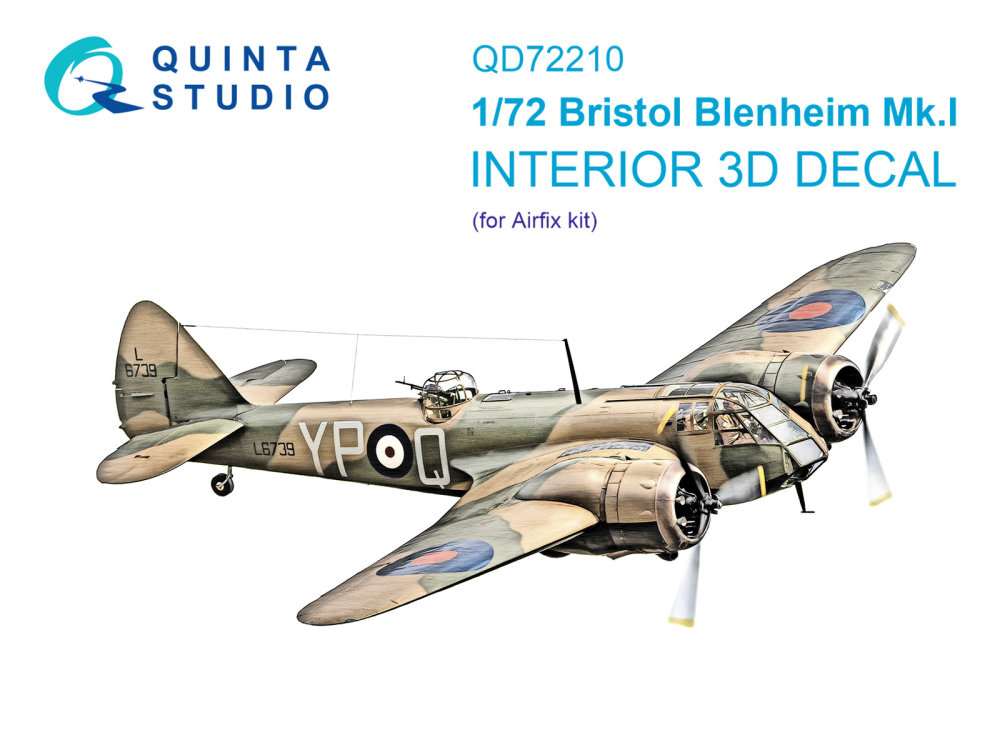 1/72 Bristol Blenheim Mk.I 3D-Print.&col.interior 