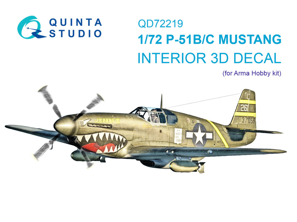 1/72 P-51B/P-51C Mustang 3D&col.interior (ARMA H.)