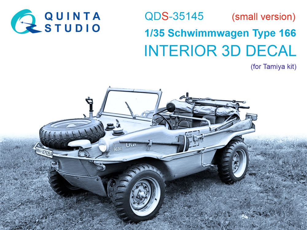 1/35 Schwimmwagen Type 166 3D-Print.&col.interior 