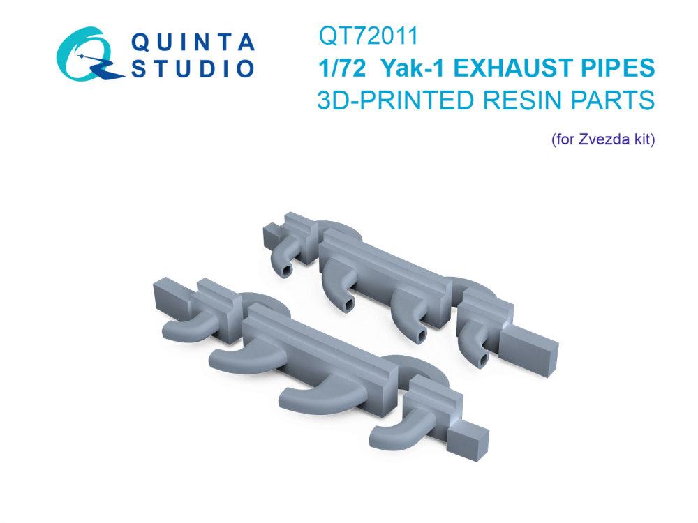 1/72 Yak-1 Exhaust pipes (ZVE)