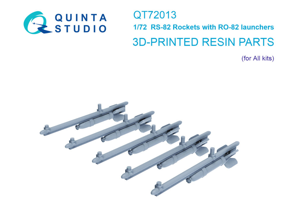1/72 RS-82 Rockets with RO-82 launchers, 10 pcs. 