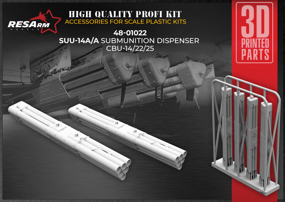 1/48 Submunition Dispenser SUU-14A/A (4 pcs.)