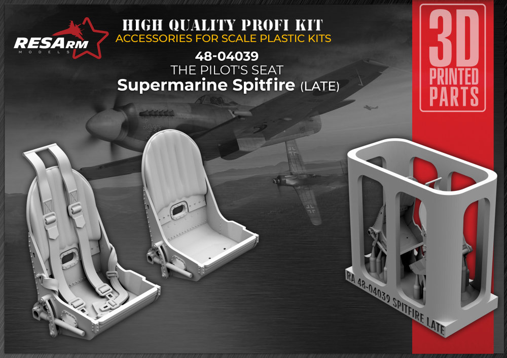 1/48 Supermarine Spitfire (late) seats