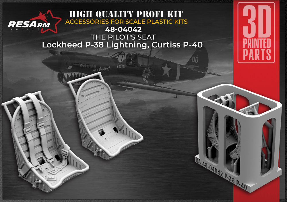 1/48 Lockheed P-38 Lightning / Curitss P-40 - seat