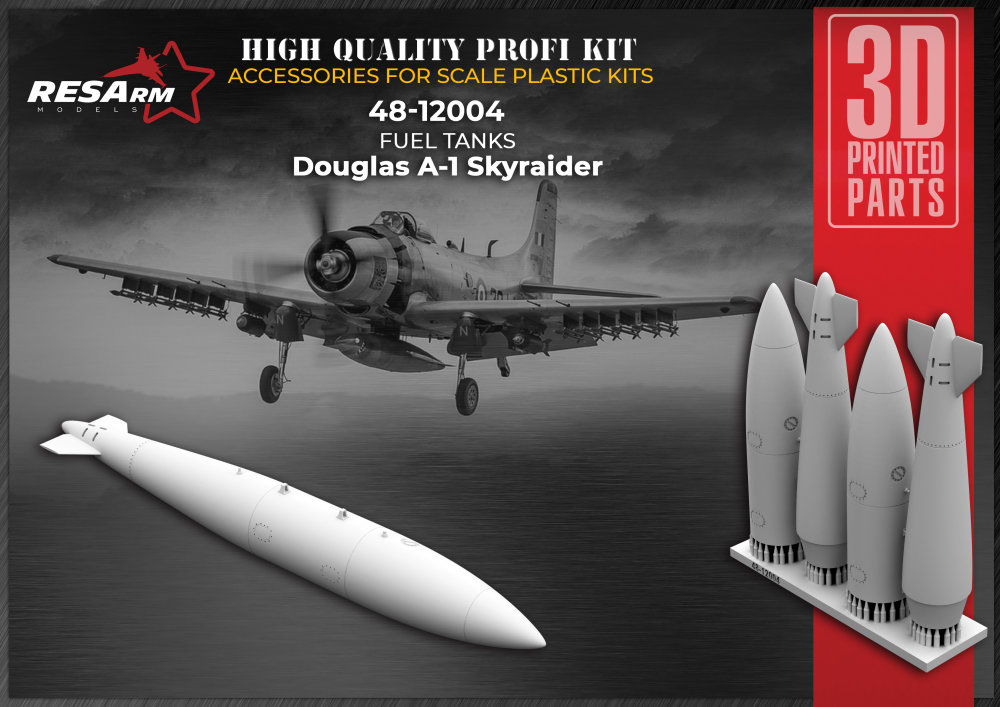 1/48 Douglas A-1 Skyraider Extra Fuel Tank 
