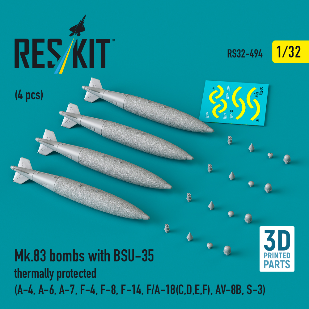 1/32 Mk.83 bombs w/ BSU-35 thermally prot. (4 pcs)