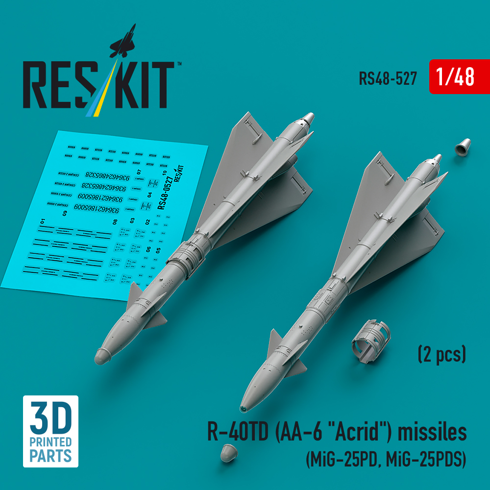 1/48 R-40TD (AA-6 'Acrid') missiles (2 pcs.)