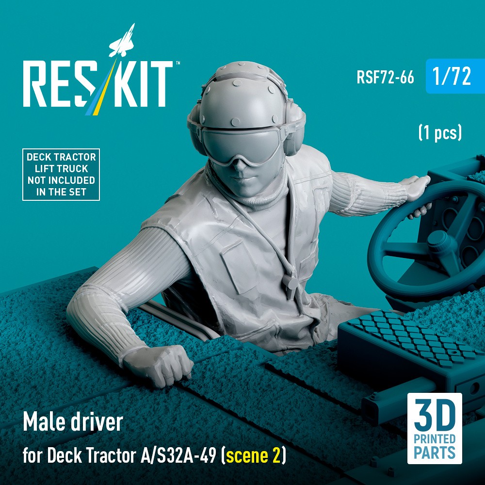 1/72 Male driver for Deck Tractor A/S32A-49 type 1