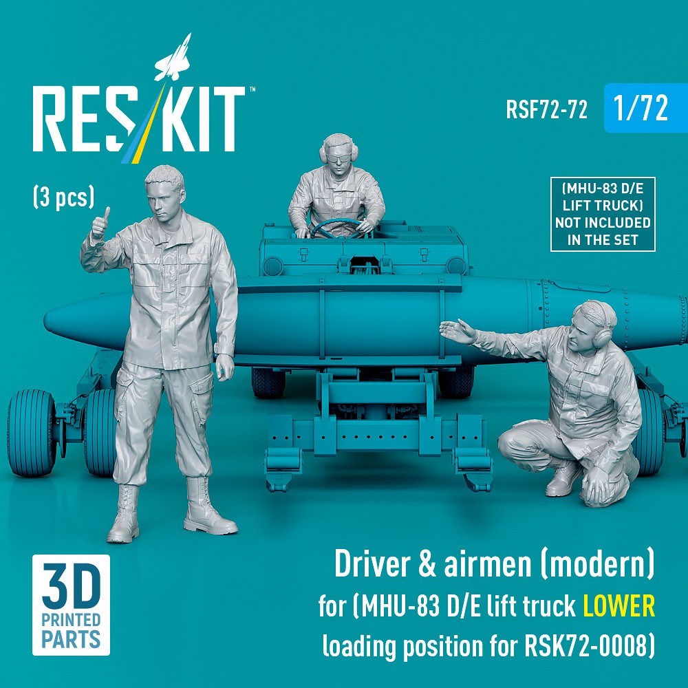 1/72 Driver & airmen (modern) (for RSK72-0008)