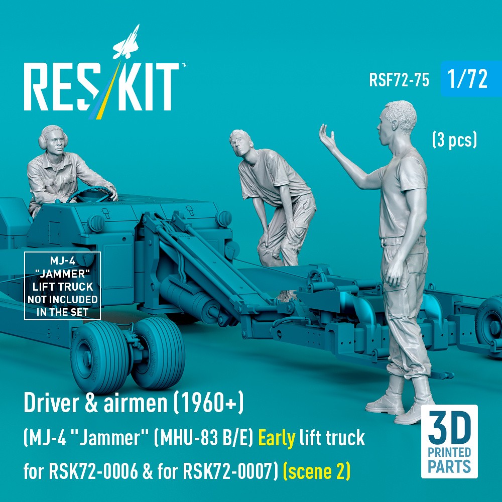 1/72 Driver&airmen (1960+) type 2 (RSK72-0006/07)