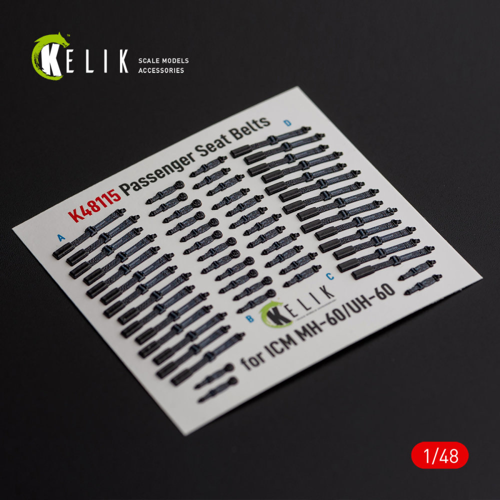 1/48 Passenger Seatbelts MH-60/UH-60 Black Hawk